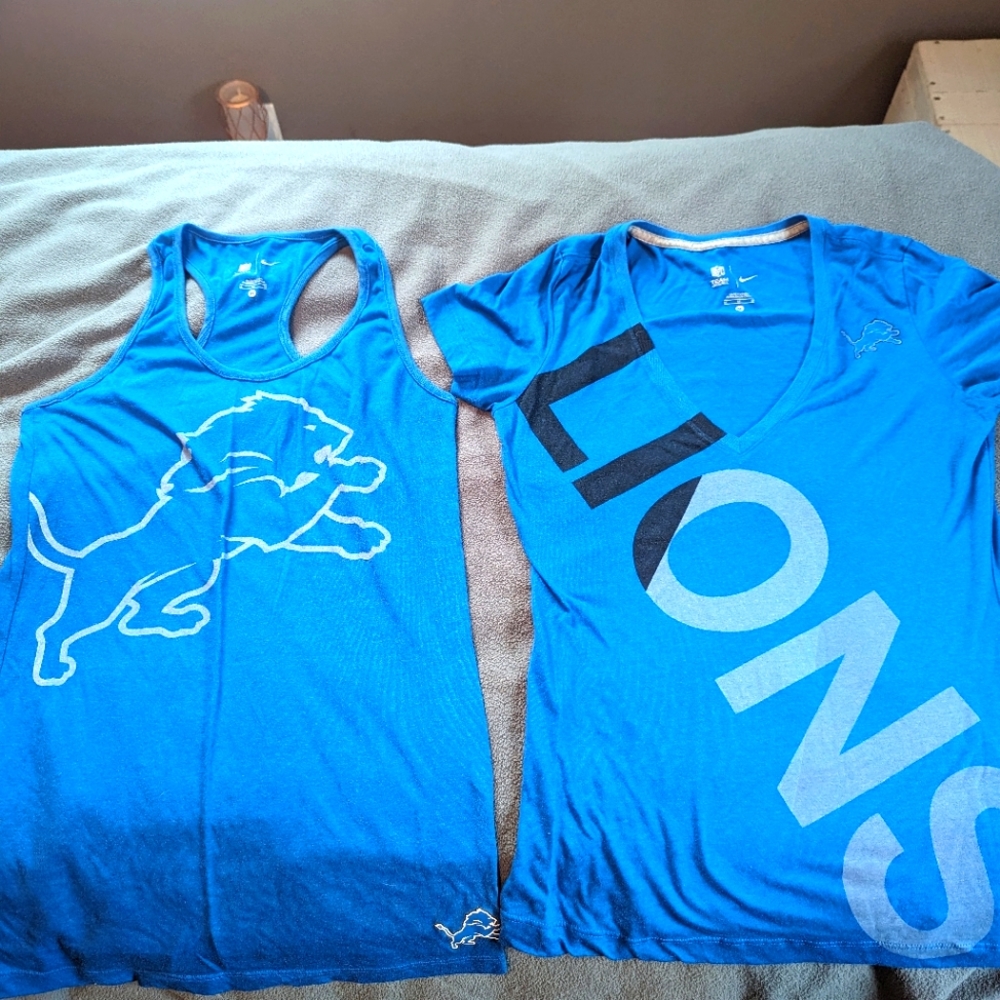 Nike Detroit lions shirt and tank